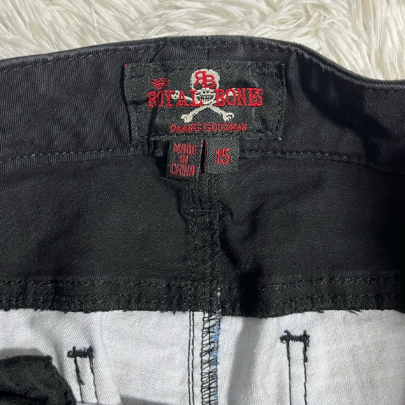 ROYAL BONES BY TRIPP NYC Blue Plaid Buckle Zipper Pants Skinny Bondage Straps 15 - Picture 8 of 8